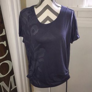 a.n.a Blue Floral Top